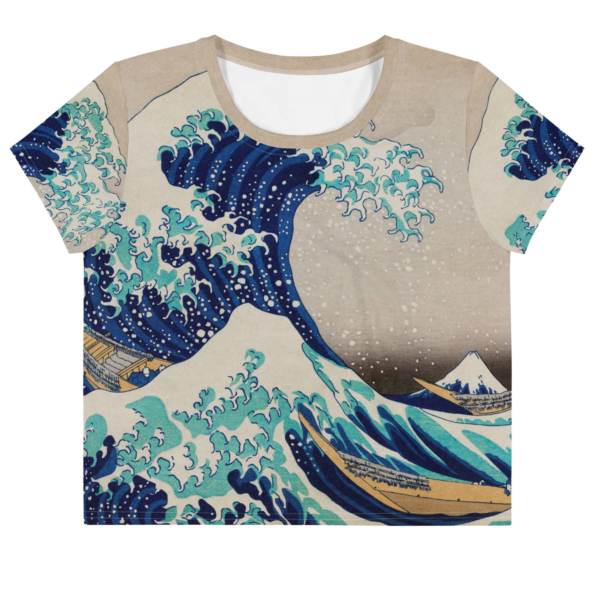 Kanagawa Wave Crop Tee Women