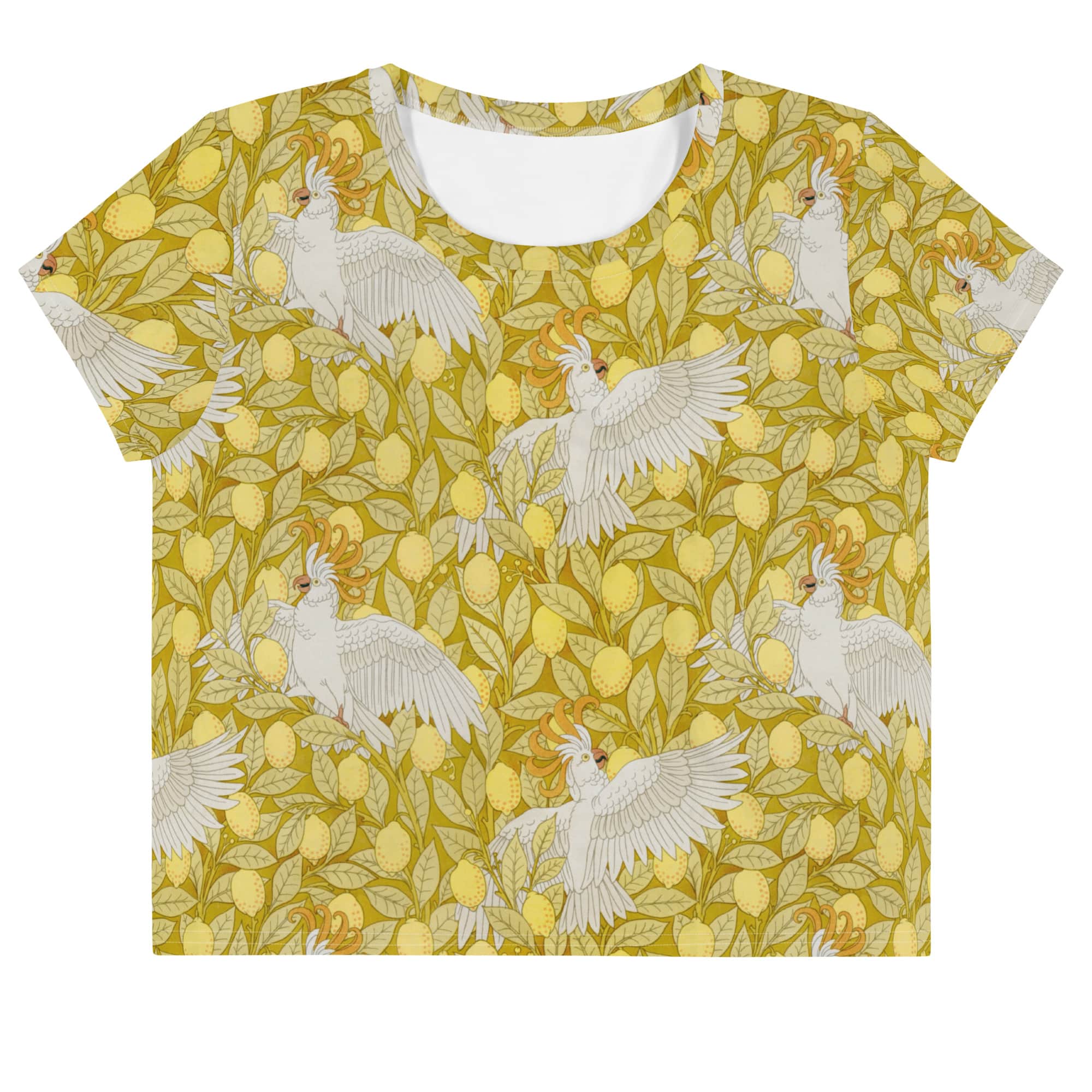 Lemon Cockatoos Crop Tee Women