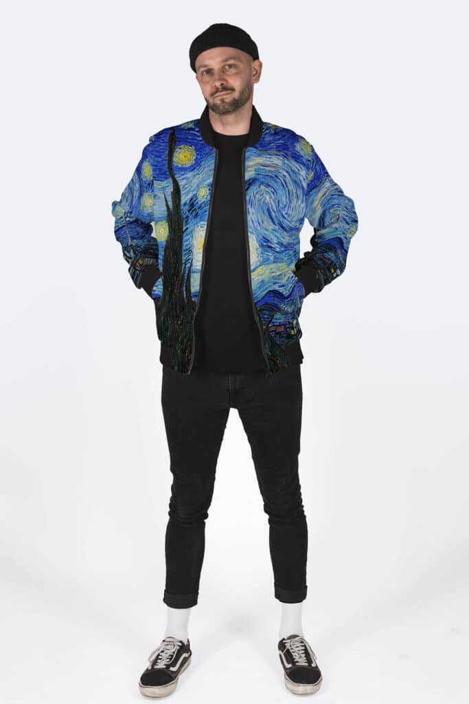 Starry Night Bomber Jacket for men