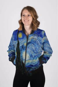 Starry Night Bomber Jacket women